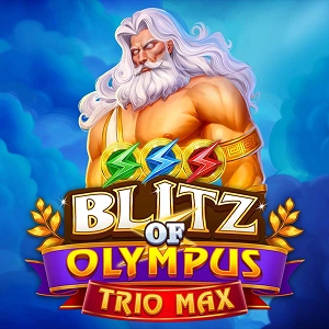 Alvynn Blitz of Olympus mit Göttern, Blitzen und epischer Spielszene