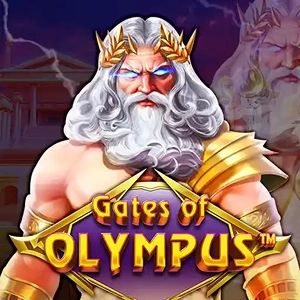 Alvynn Gates of Olympus mit Zeus, Blitzen und goldenen Slot-Symbolen